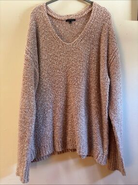 V-Neck Bouclé Sweater